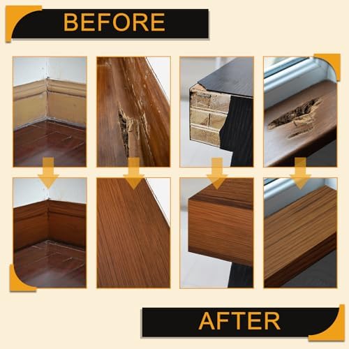 HARFINGTON Wood Grain Repair Tape 6" x 33ft Self Adhesive Repair Patch - Image 4