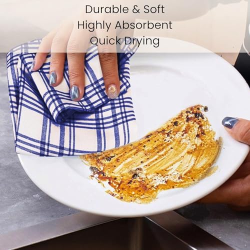 Cotton Clinic Assorted Kitchen Towels 5 Pack – Soft Absorbent Quick Drying - Image 6