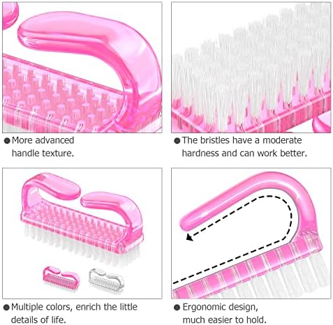 Larbois Handle Grip Nail Brush, Hand Fingernail Brush Cleaner Scrubbing Kit - Image 5