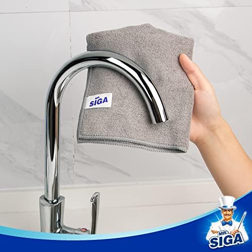 MR.SIGA Microfiber Cleaning Cloths, Streak Free Microfiber Towels, 12 Pack - Image 4