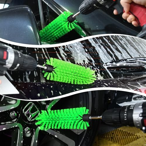 1 Pack Drill Brush for Car Wheel and Bottle - Image 7