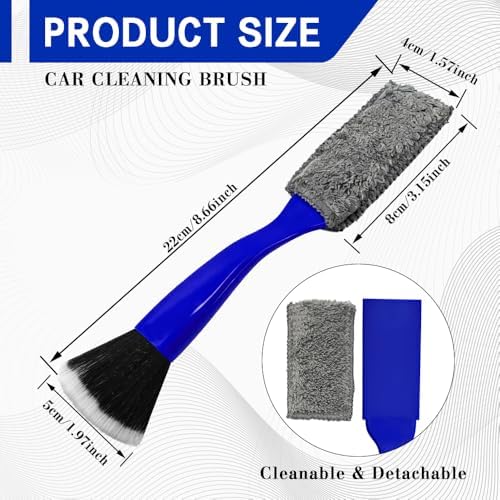 Car Double Head Clean Brush, Car Brushes - Image 2