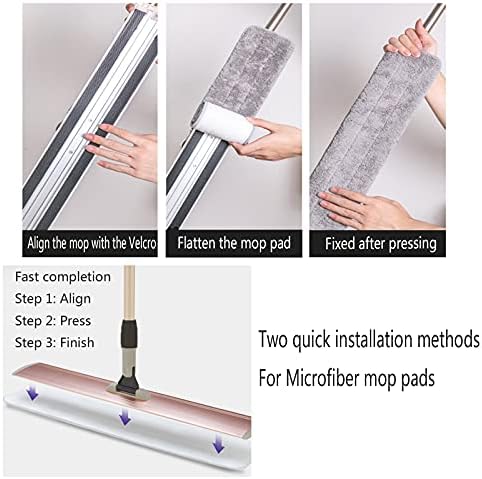18" Microfiber Mop Pads 6 Pack, Replacement Heads - Image 2