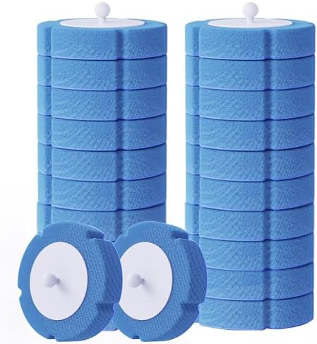 Disposable Toilet Brush Refills 20 PCS Blue by Unknown