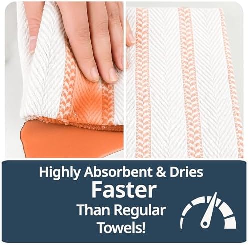 LANE LINEN Kitchen Dish Towels 100% Cotton Soft & Durable 4 Pack - Image 5