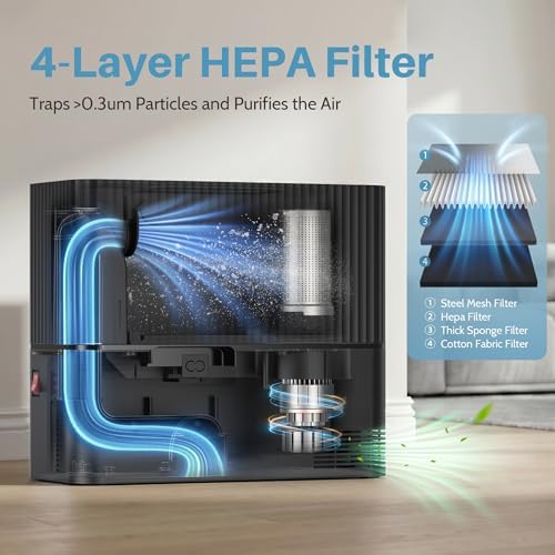 Touchless Vacuum Automatic Dustpan, 20Kpa Suction, Compact Baggless Design - Image 6