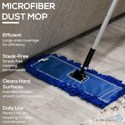 KLEEN HANDLER 18" Microfiber Dust Mop Head Replacement, 1 Pack - Image 4