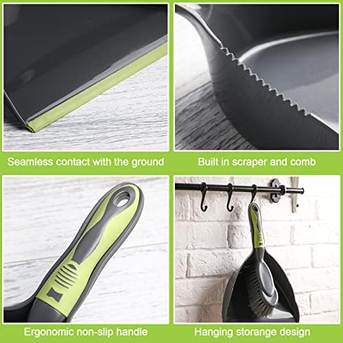 Zopeal 4 Set Dustpan and Brush Set, Small Handheld Broom - Image 3