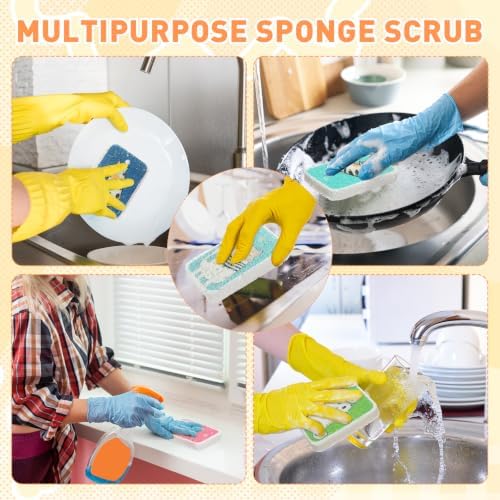 Maxdot 50 Counts Compressed Cellulose Sponges Bulk Cat Style Natural Kitchen - Image 5