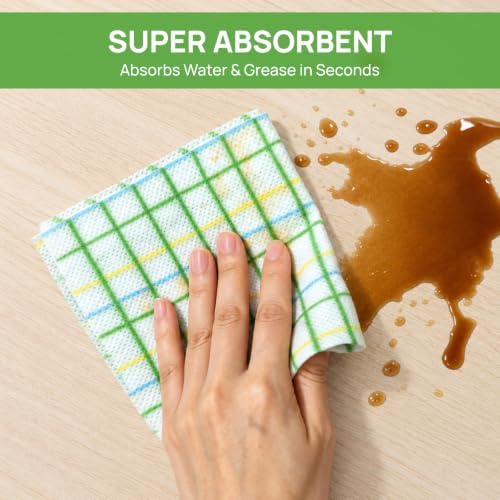 Disposable Multi-Purpose Cleaning Cloth 40 Pcs, Thickened & Absorbent Kitchen - Image 3