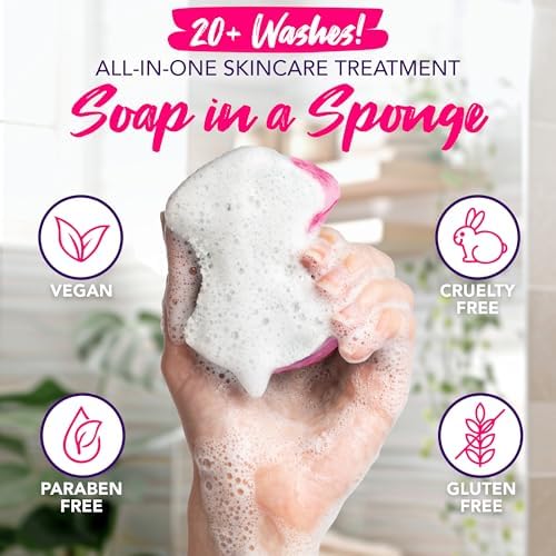 Spongeables Pedi Scrub Foot Exfoliating 20+ Wash Sponge - Image 3