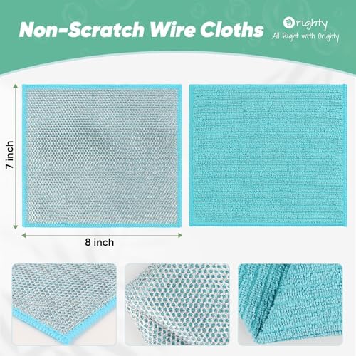 Orighty Dish Cloths, 12 Pack Double-Layer Metal Dish Rags - Image 2
