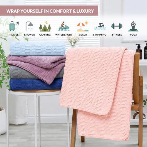 JML Microfiber Bath Towels, 2 Pack, 27x55 in - Image 5