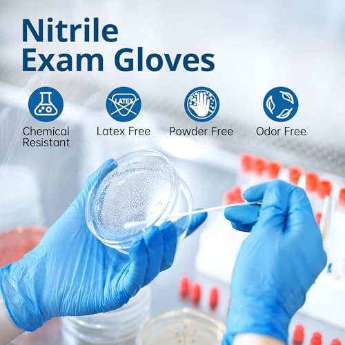 SwiftGrip Disposable Nitrile Exam Gloves, Latex Free, Medical Gloves - Image 3
