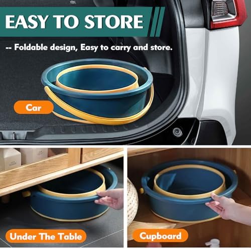 Collapsible Bucket 4.5 Gallon/17L Large Capacity Foldable Cleaning Buckets - Image 5