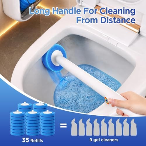 Disposable Toilet Brush, Wall Mounted Toilet Bowl Brush - Image 5