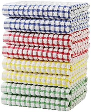Oeleky Cotton Kitchen Towels, 8 Pack by OELEKY