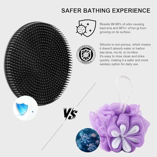 INNERNEED Silicone Body Scrubber Gentle Exfoliating Brush Set - Image 3