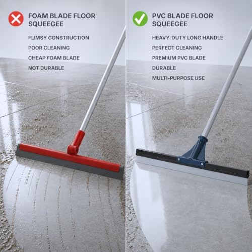 DSV Standard Floor Squeegee for Concrete Floor, 17.5" Large Floor Squeegee - Image 5