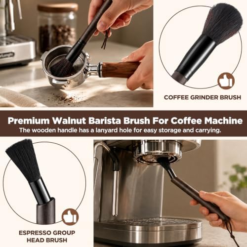 ecooe 5Pcs Espresso Machine Coffee Grinder Cleaning Kit - Image 3