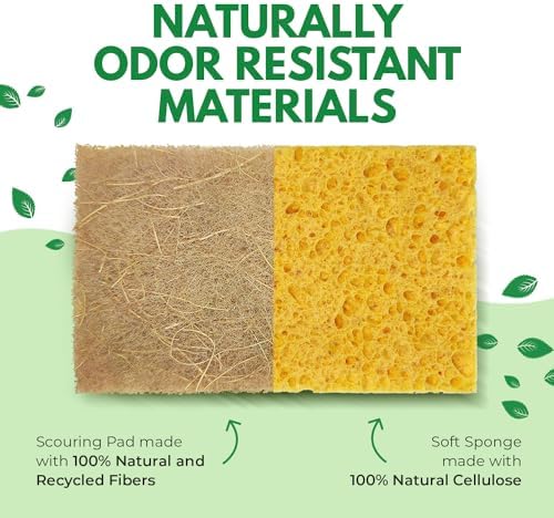 AIRNEX Natural Kitchen Sponges Pack of 18 - Image 4