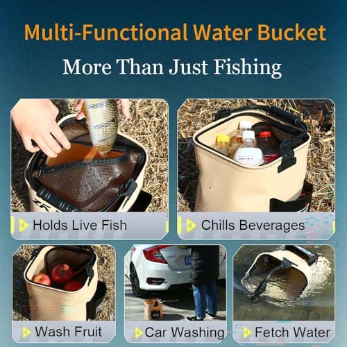 2.11 Gal Collapsible Fishing Bucket - Image 3