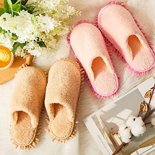 Jecery 2 Pair Microfiber Slippers Floor Cleaning Mop - Image 5