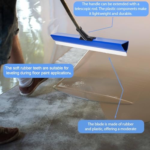 2 Pack 16 Inches Epoxy Floor Squeegees Notched Squeegee - Image 3