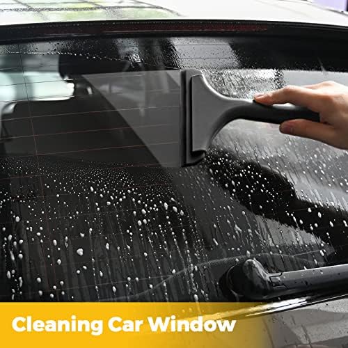 Gomake Small Silicone Squeegee Window Shower Squeegee Tool, Auto Water Blade - Image 5