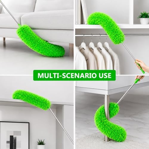 AZUN Microfiber Duster for Ceiling Fans, 30-100 in Telescoping Pole - Image 3