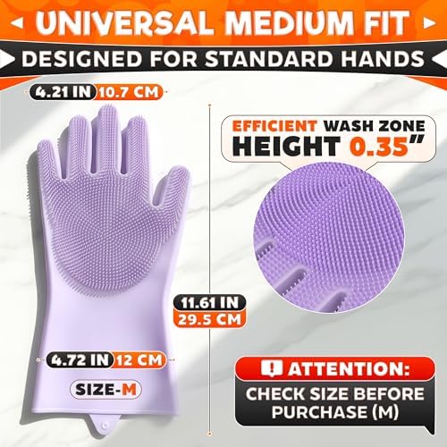 ALPENKOK Silicone Dishwashing Gloves - Image 2