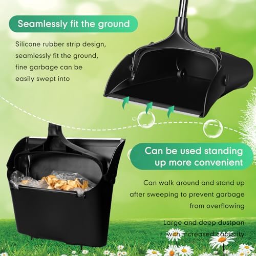 Maxcheck 12 Pcs 37'' Upright Lobby Dust Pan Plastic Bulk - Image 6