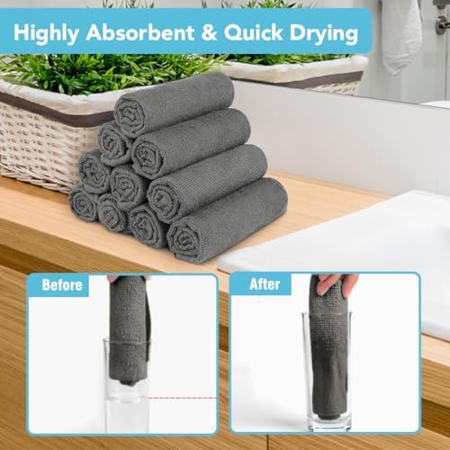 Orighty Wash Cloths, Face Towels 12x12 Inch 10 Pack - Image 3