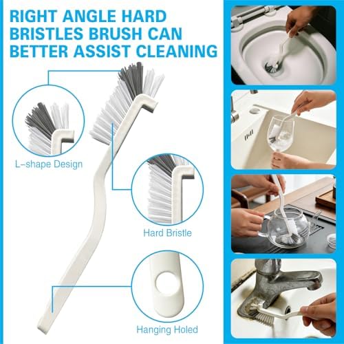 King Origin 8 PCS Crevice Cleaning Brush Set, Hard Bristle - Image 4