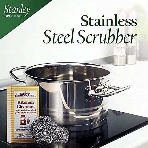 Stanley Home Products Stainless Steel Scrubbers – Rust Resistant Sponge - Image 3