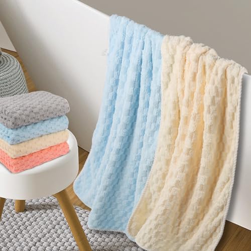 4 Pack Microfiber Bath Towels Large, Super Absorbent, Quick Dry, Plush and - Image 2