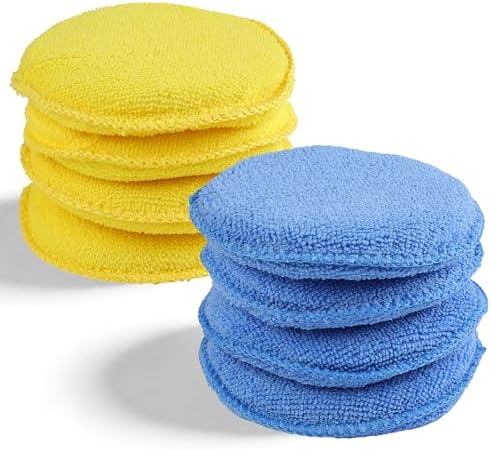 REGUICORP Polishing Pad 8 PCS, 5 Inch Diameter Round Microfiber Applicator Pad by REGUICORP