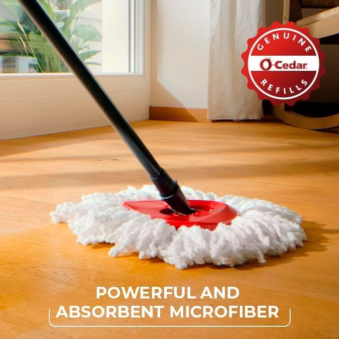 O-Cedar EasyWring Microfiber Spin Mop and Bucket Cleaning System + Lavender Pac - Image 6