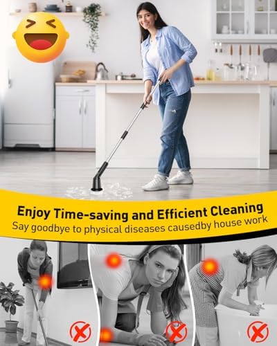 Electric Spin Scrubber for Bathroom, Shower Scrubber - Image 2