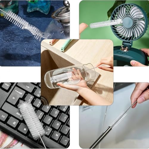 10 Different Diameters, 8 Inch Long Straw Cleaner Brush Set - Image 6
