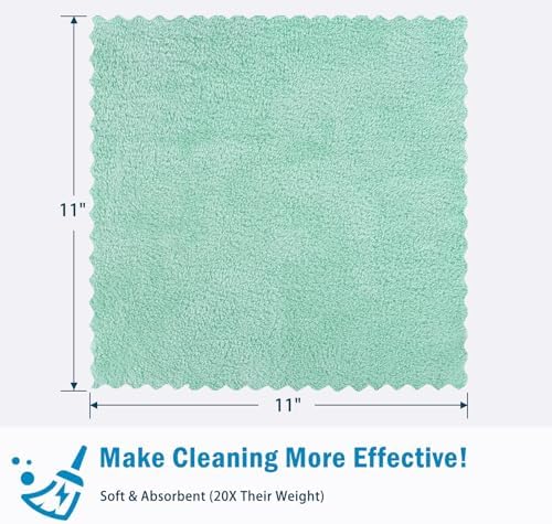 AIDEA Microfiber Cleaning Cloths-20PK, Kitchen Towels 11" x 11" - Image 5