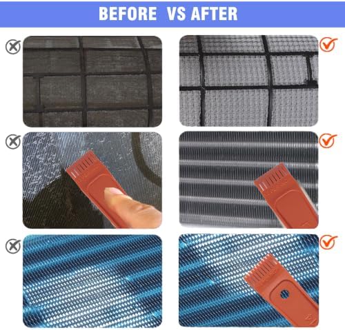 6 Pcs Air Conditioner Fin Comb Cleaner kit AC Coil Cleaning Brush 6 Different - Image 6