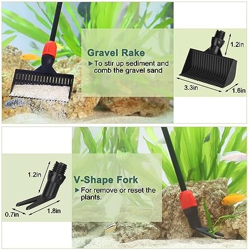 hygger Easy Clean Fish Tank Cleaner, 6 in 1 Aquarium Cleaning Tools Kit - Image 5