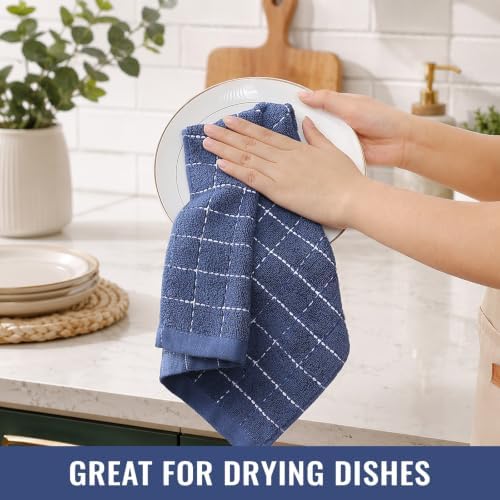 Kitinjoy 100% Cotton Kitchen Towels and Dishcloths Set - Image 6