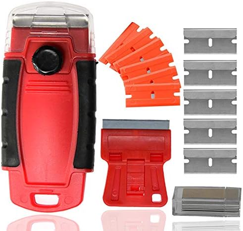 Plastic Razor Blade Scraper Hand Held Window Vinyl Tint Scraper by WEKOIL