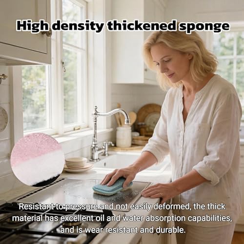 Multipurpose Kitchen Scrub Sponges, Heavy Duty Cleaning Non-Scratch Scrub Sponge - Image 6