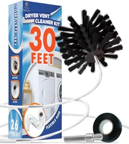 Dryer Vent Cleaner Kit 30 Feet by SmartHouseInc