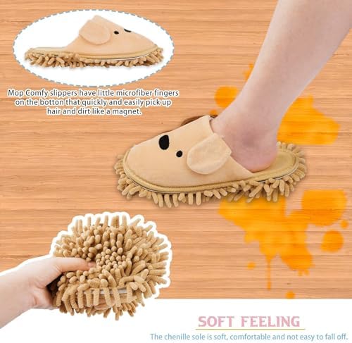 Detachable Dog Microfiber Mop Slippers Dusting - Image 6