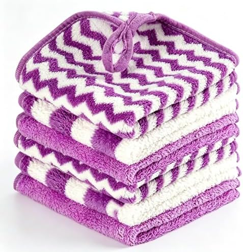 Microfiber Cleaning Cloths, 6 Pack Dish Cloths & Kitchen Dish Towels by Unknown