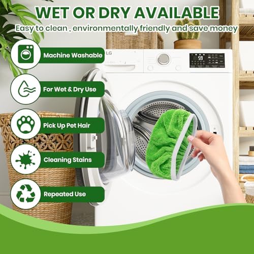6 Pack Reusable Microfiber Mop Pads - Image 6